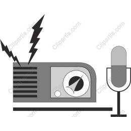 Retro Radio and Microphone