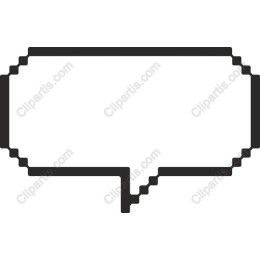 Pixelated Speech Bubble