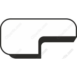 Sleek Modern Curved Rectangle