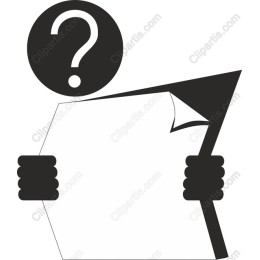 Question Mark Holding Paper