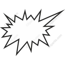Comic Style Explosive Shape