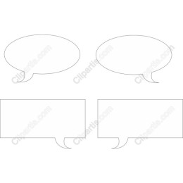 Speech Bubble Template Set