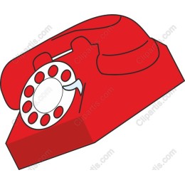 Classic Red Rotary Telephone