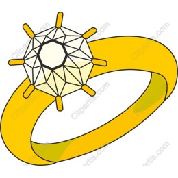 Golden Engagement Ring