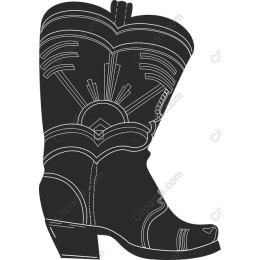 Stylized Cowboy Boot