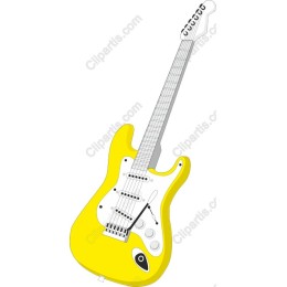 Vibrant Yellow Electric Guitar