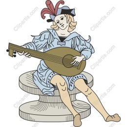 Whimsical Lute Player