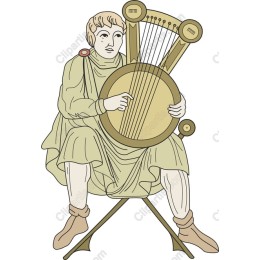 Classical Lyre Musician