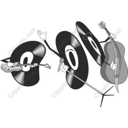 Playful Vinyl Records Music Band