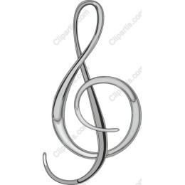 Silver Treble Clef