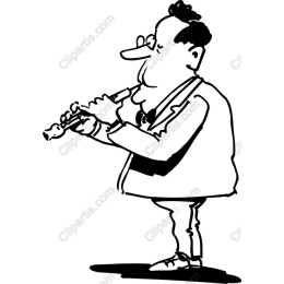 Flute Player Cartoon