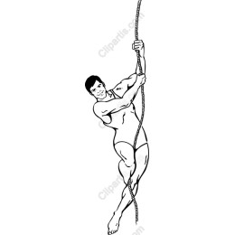 Dynamic Climbing Man