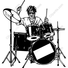 Energetic Drummer