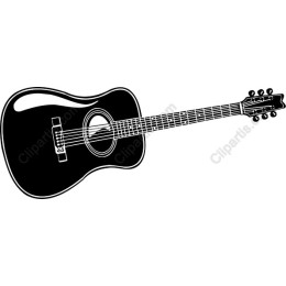 Black Acoustic Guitar
