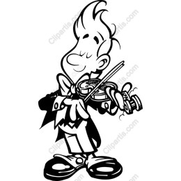 Charming Young Violinist