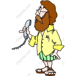 Retro Phone Character
