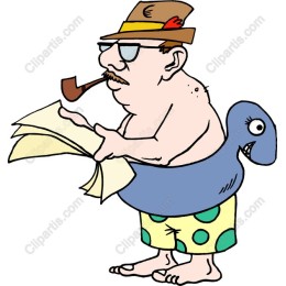 Whimsical Summer Man in Float