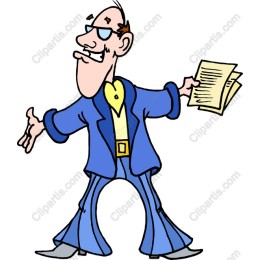 Playful Cartoon Businessman