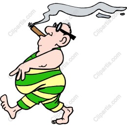 Whimsical Portly Man