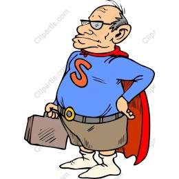 Quirky Superhero Grandpa