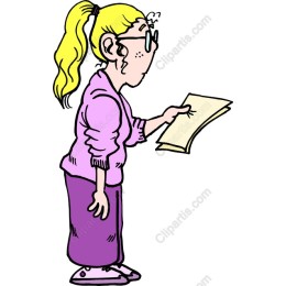 Quirky Woman Reading