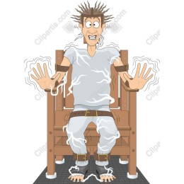 Electrifying Cartoon Character