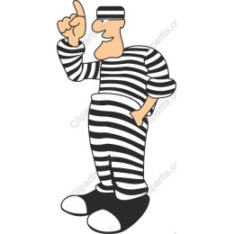 Playful Cartoon Prisoner