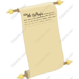 We the People Historical Parchment Scroll