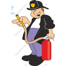 Cheerful Fire Safety Officer