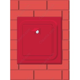 Vibrant Red Mailbox
