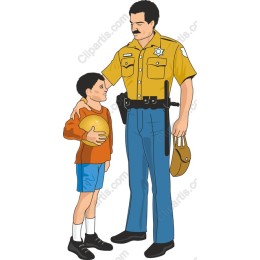 Heartwarming Police Officer and Boy