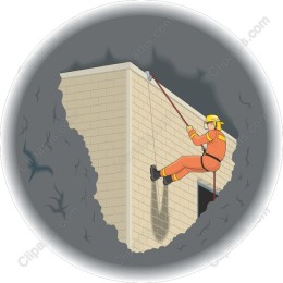 Rescue Worker Rappelling