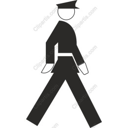 Walking Police Officer