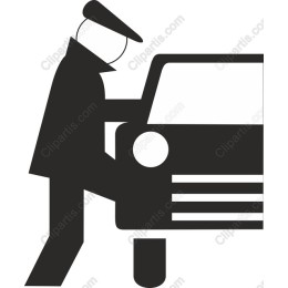 Police Officer Car Inspection