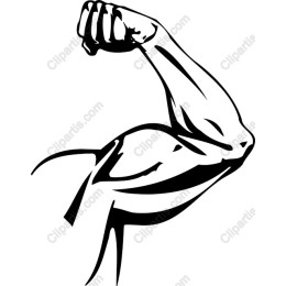 Flexed Muscular Arm