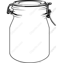 Classic Minimalist Glass Jar