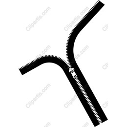 Artistic Y-Shape Zipper