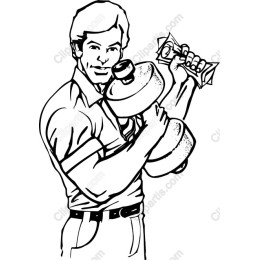 Dynamic Dumbbell Lifting Man