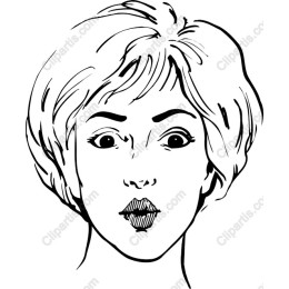 Surprised Woman Drawing