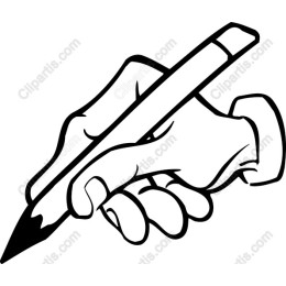 Hand Holding Pencil