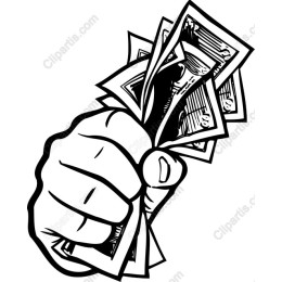 Fist Grasping Cash