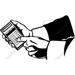 Hand with Calculator