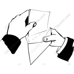 Elegant Hands Sending Letter