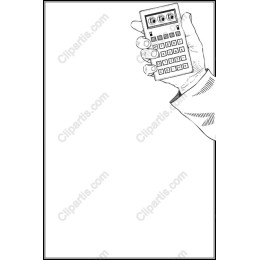 Vintage Calculator Hand