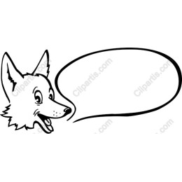 Cheerful Fox with Speech Bubble