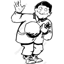 Cheerful Boy Waving