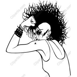 Rebellious Punk Icon