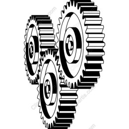 Triad of Precision Gears - Black & White