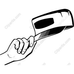 Hand Holding Spatula