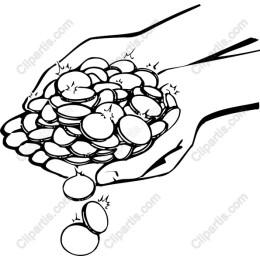 Hands Pouring Coins